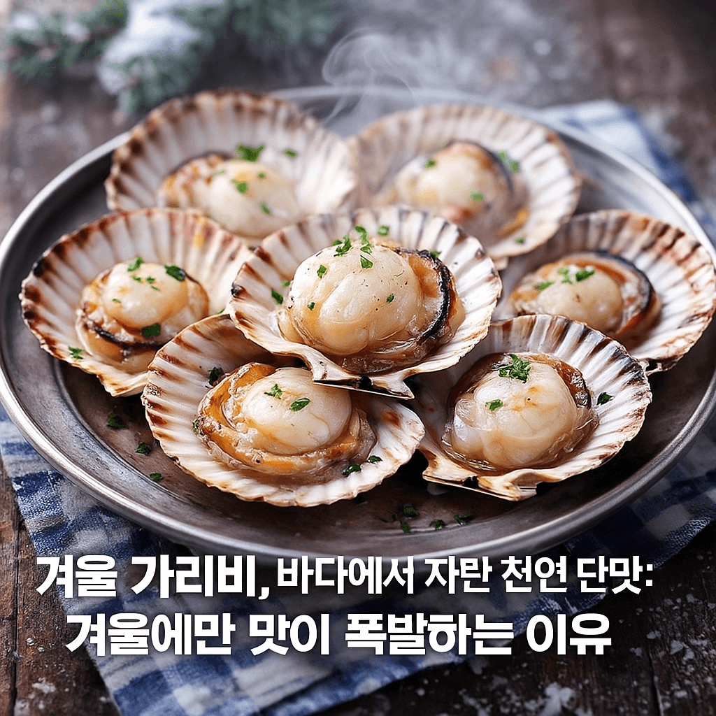 겨울 가리비, “바다에서 자란 천연 단맛”: 겨울에만 맛이 폭발하는 이유