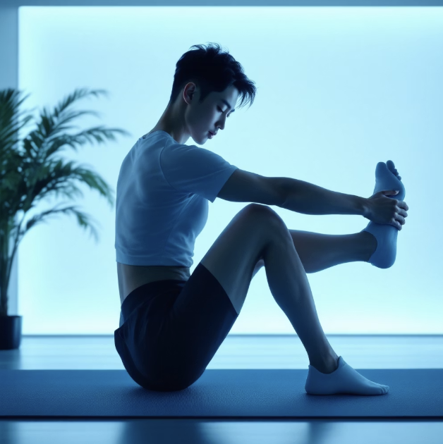 종아리 경련, 발끝을 몸 쪽으로