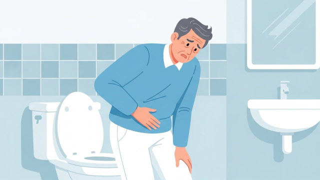 립선암 배뇨곤란 중년남