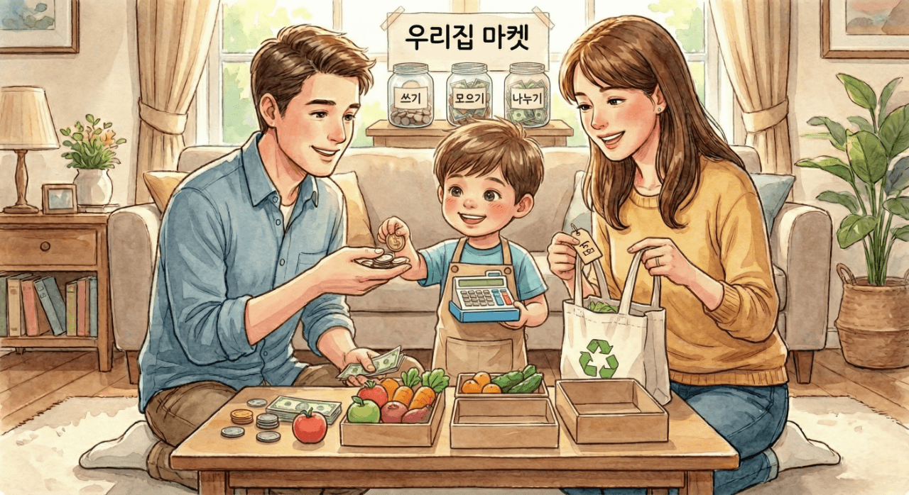 유아경제교육,우리집마켓,아이와집콕놀이