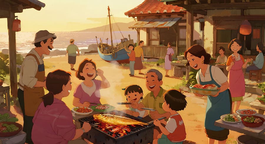 어촌마을-공동체-식당-풍경