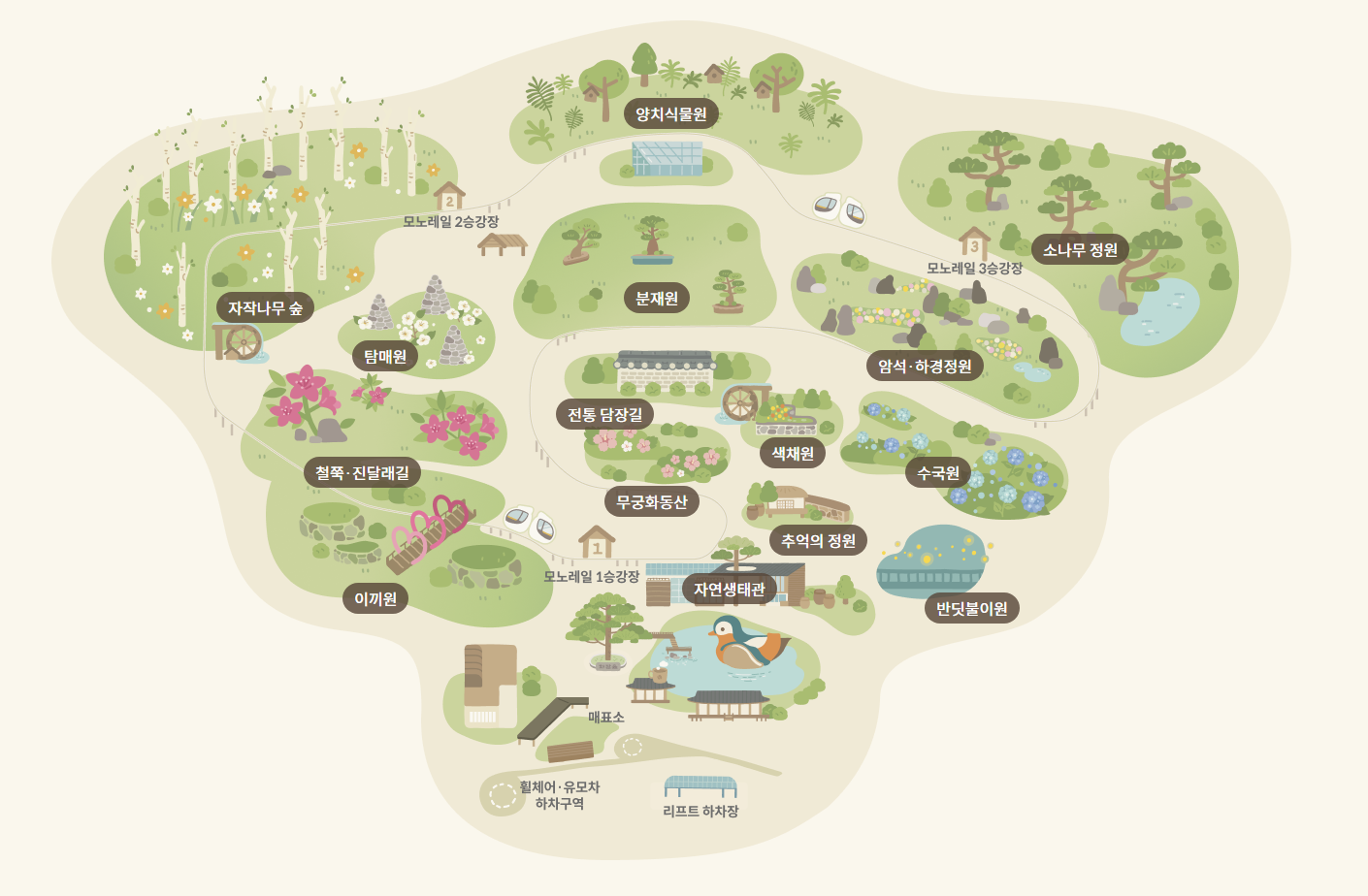 화담숲 관광 코스