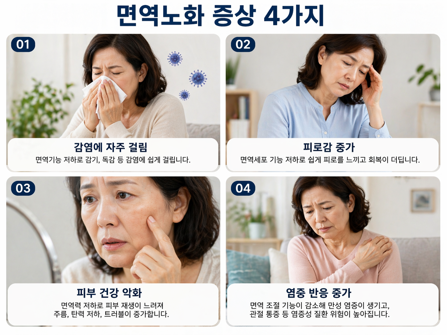 면역노화 증상.원인.치료