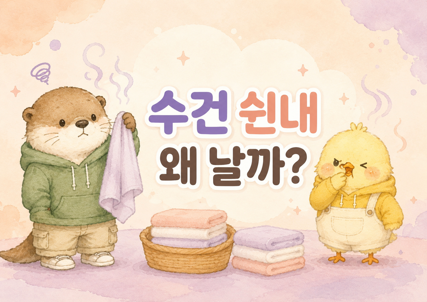 수건 쉰내가 생기는 이유를 정리한 글