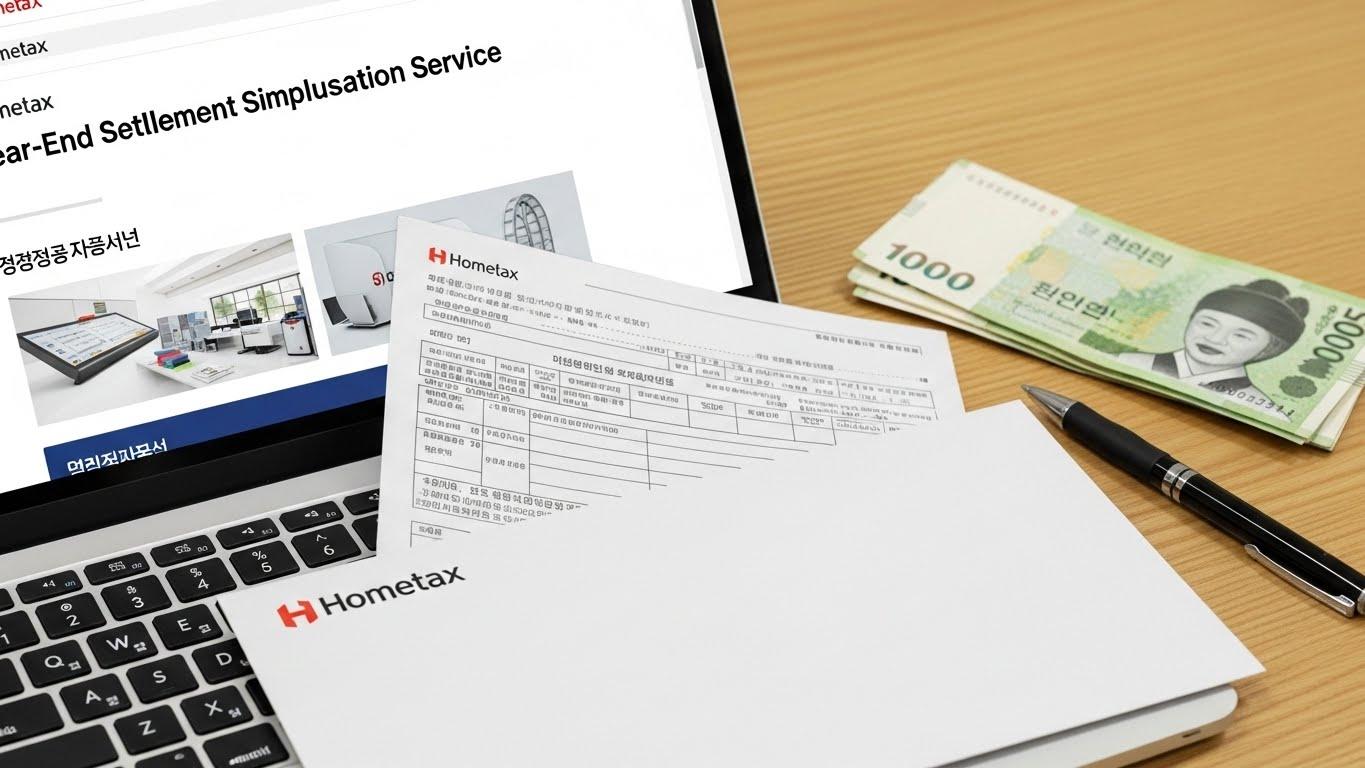 홈텍스연말정산간소화서비스자료제출
