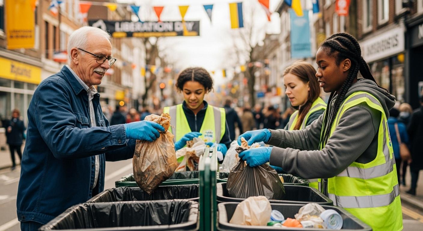 광복절 음식물 쓰레기 수거