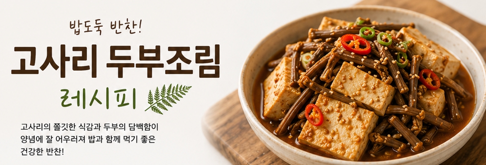 고사리두부조림이미지