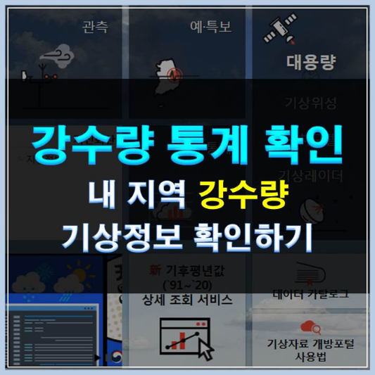 썸네일-강수량 통계 확인 내지역 기상정보 확인하기