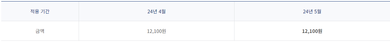 2024년 5월 국내선 유류할증료