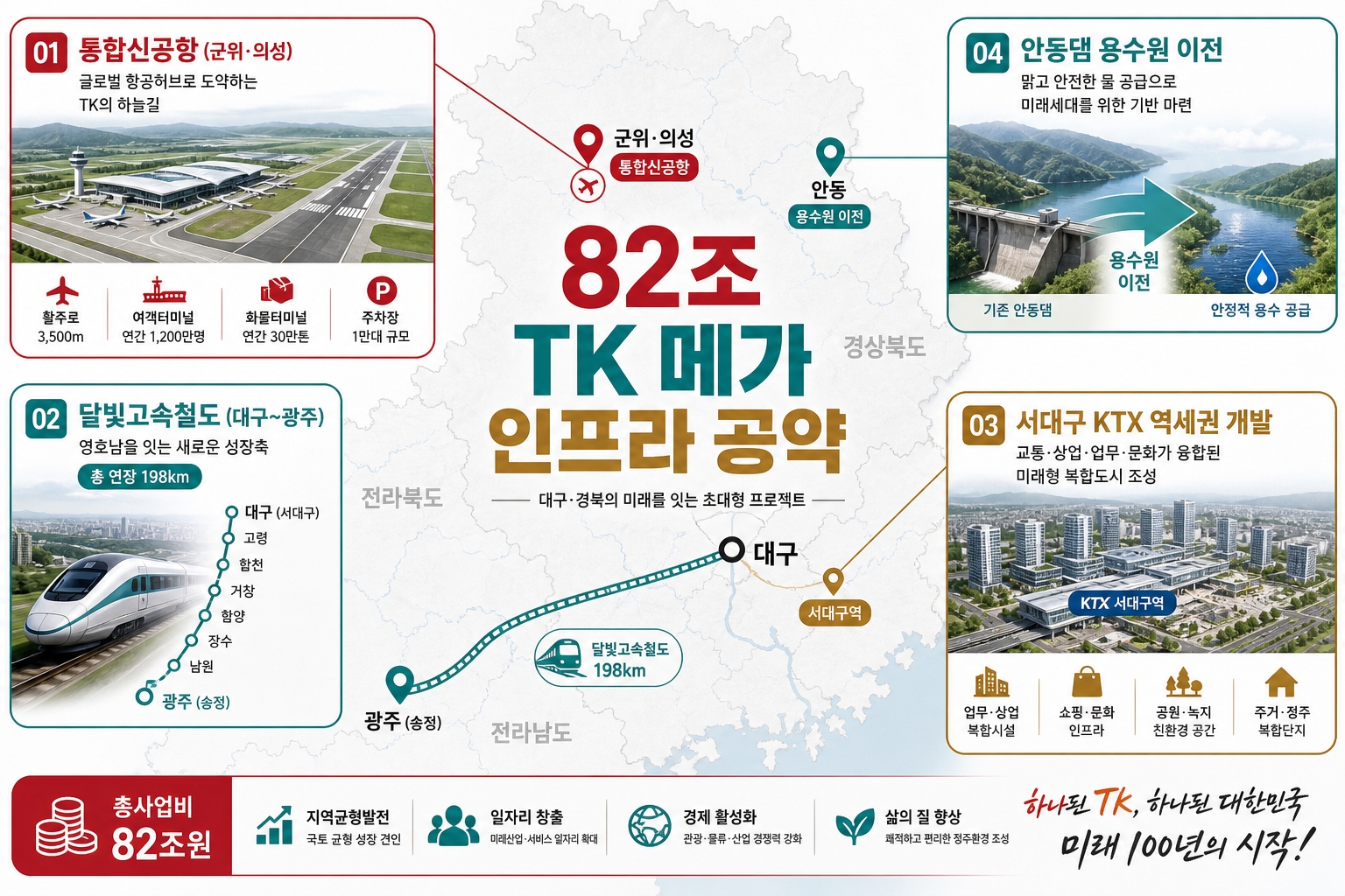 TK 신공항 달빛고속철도 서대구 KTX 대구 인프라 지도