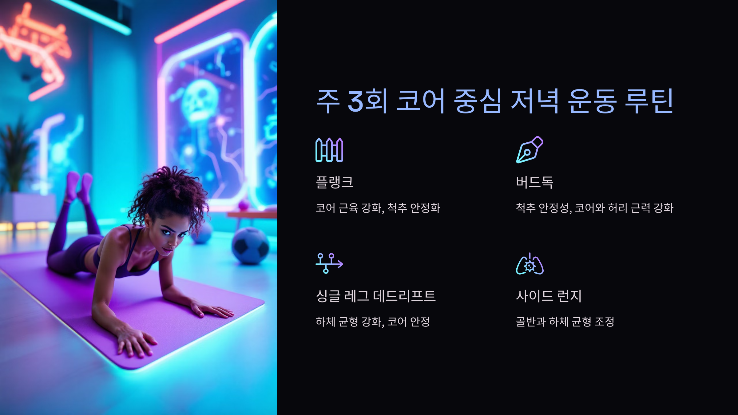 운동 습관 만들기 루틴