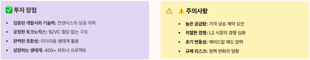 리네아 코인 소개 글 결론 및 투자 의견