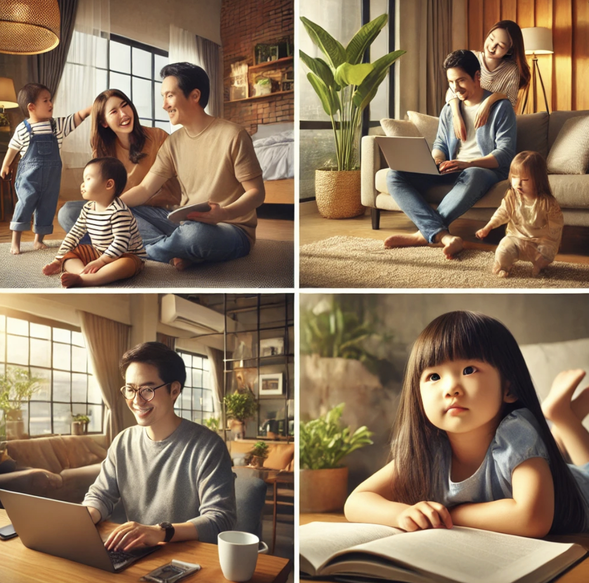 다양한 가족 형태별 사진