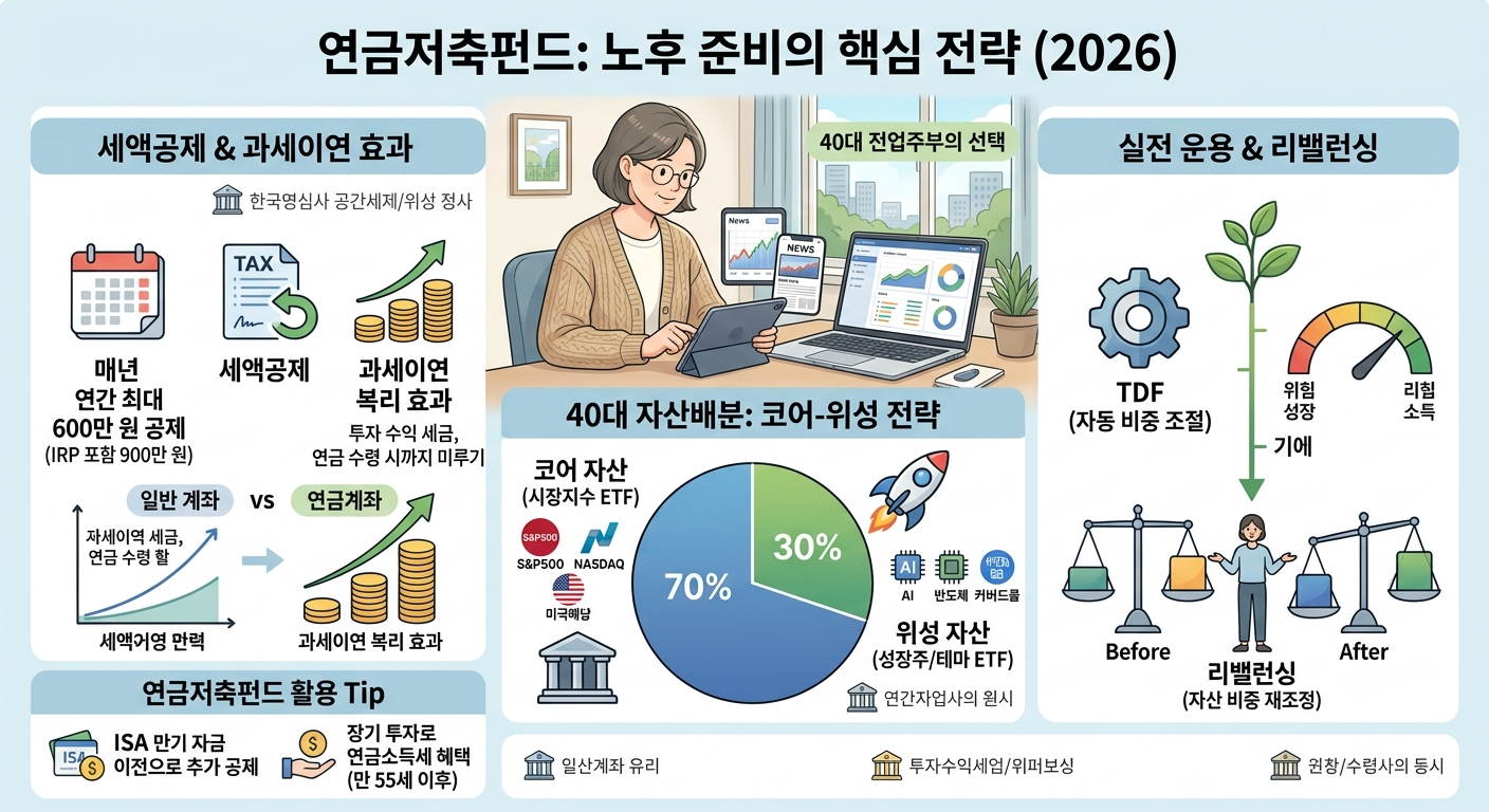 연금저축펀드 (절세, 자산배분, 리밸런싱)
