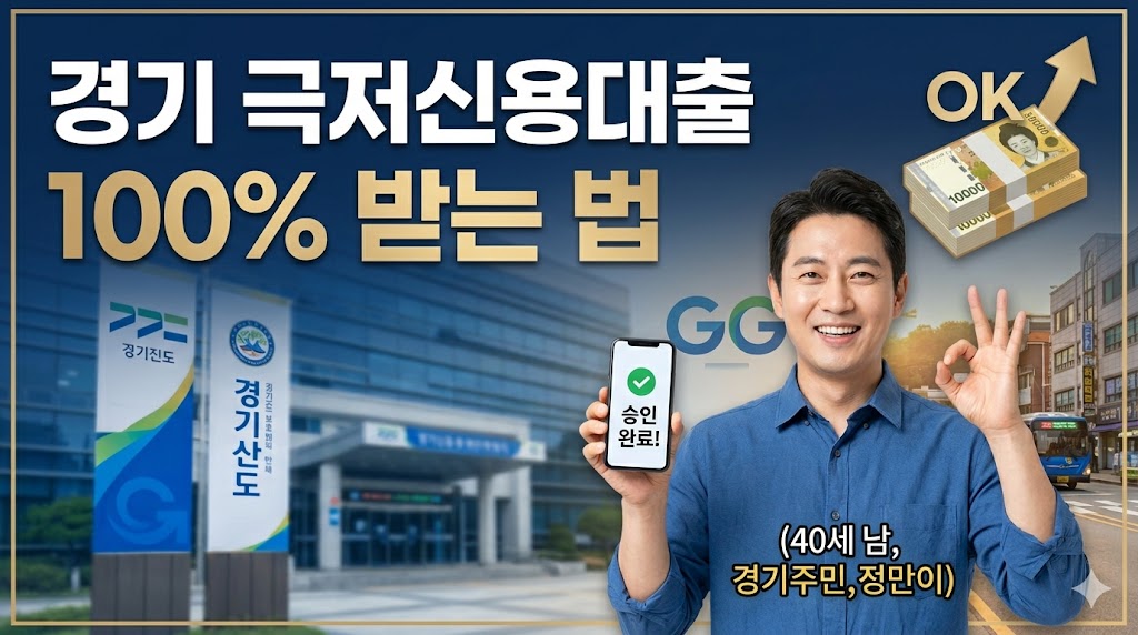 경기 극저신용대출 100% 받는 법