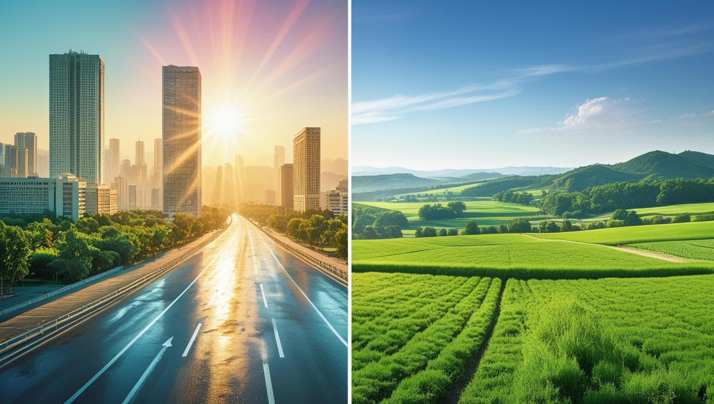 왜 도시는 시골보다 더 더울까?