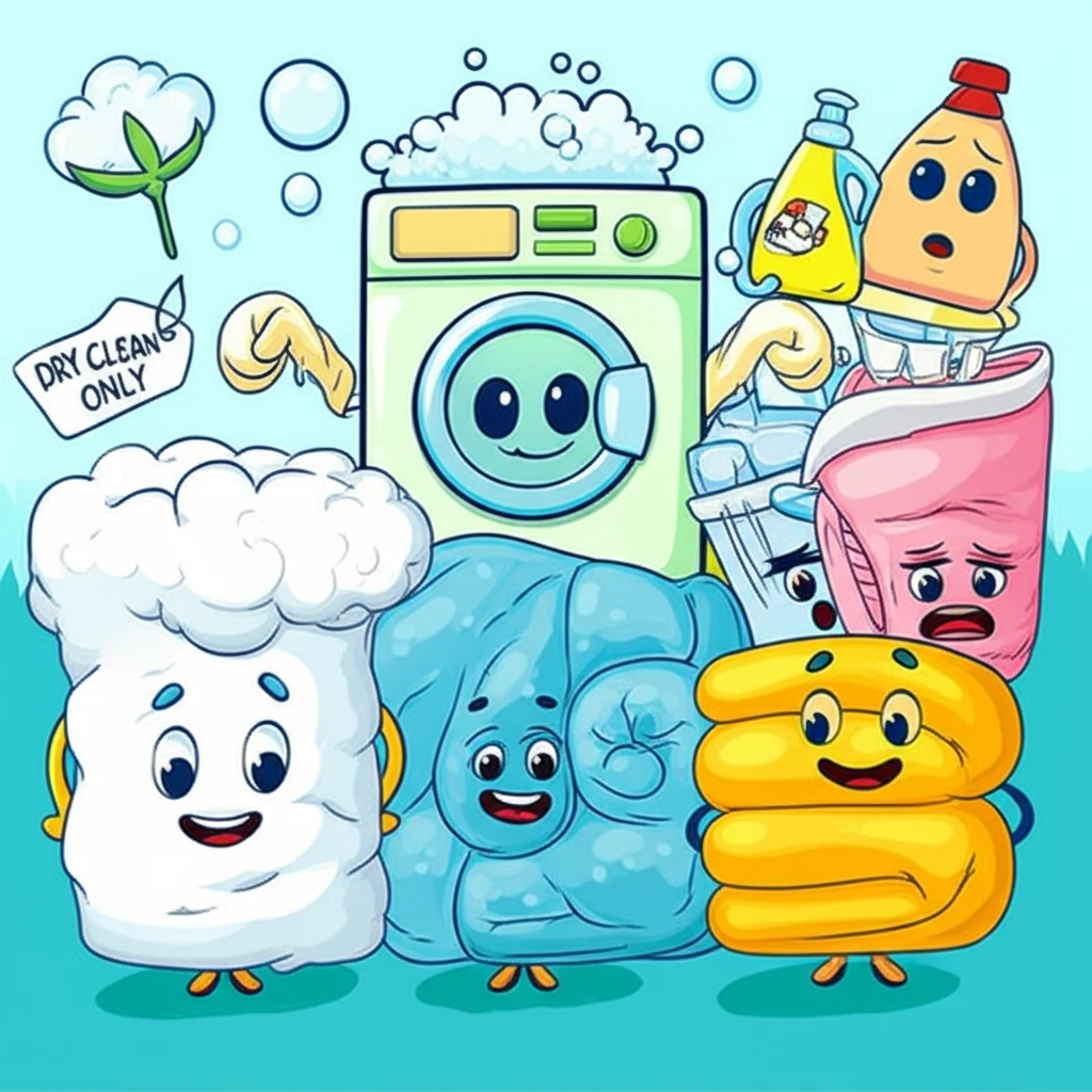 이불 세탁 고민 해결: 소재별 세탁소..