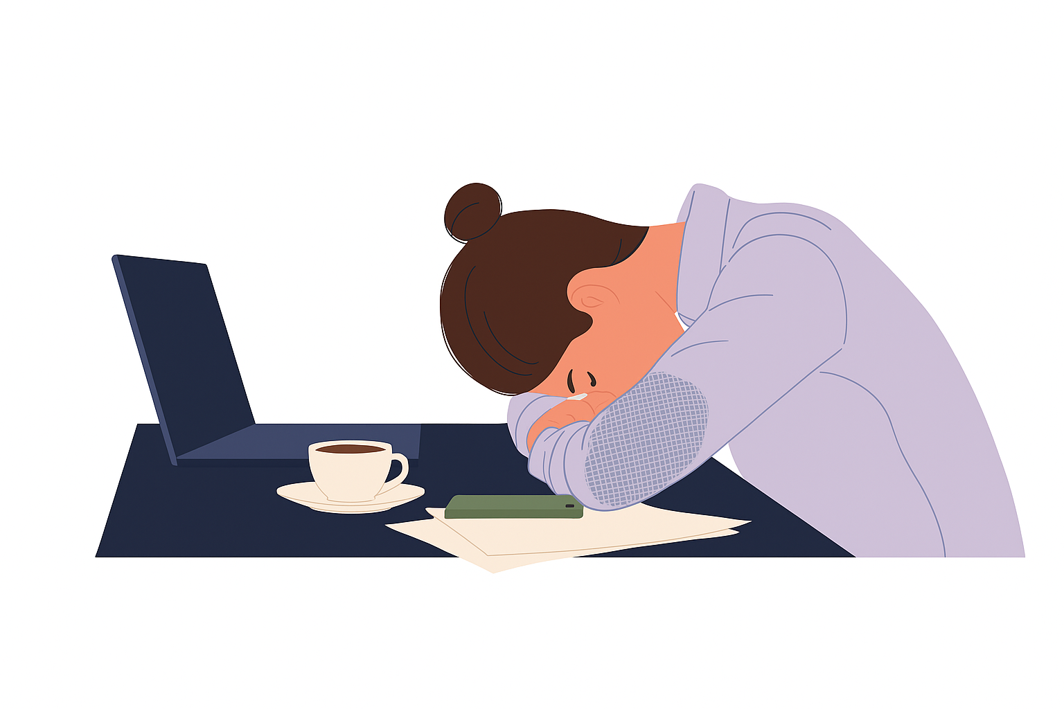 고민을 나타내는 이미지