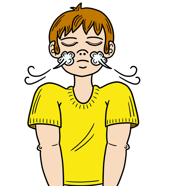 호흡 관련 일러스트