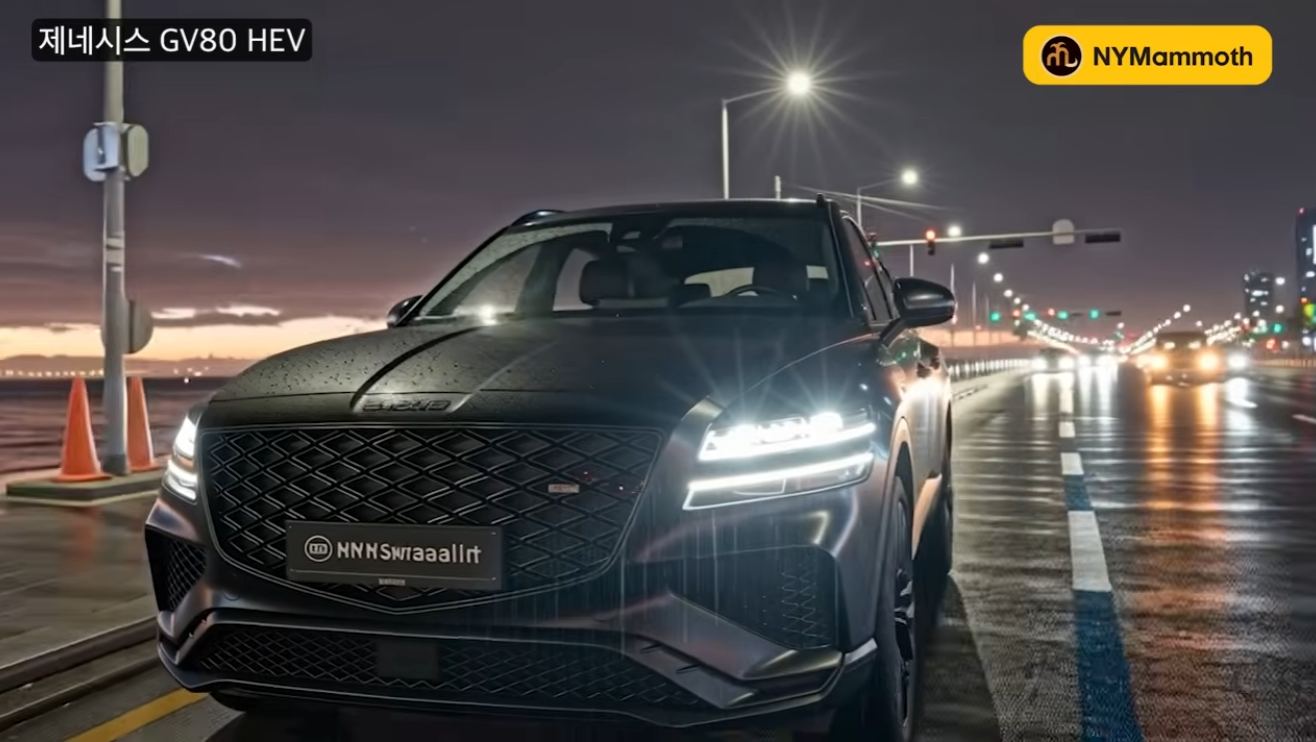 제네시스 GV80 하이브리드 예상도 (출처 : 뉴욕맘모스)