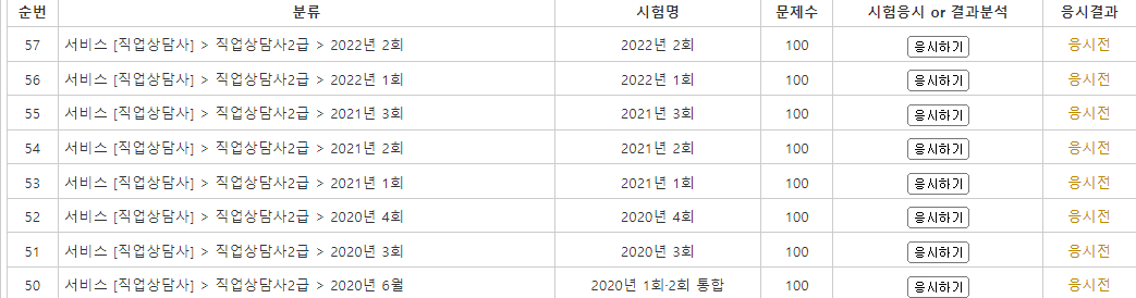 직업상담사 2급 기출문제