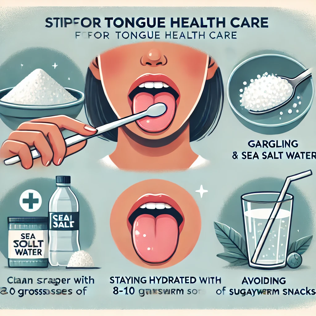 혀 건강관리를 위한 생활 수칙에 대한 이미지