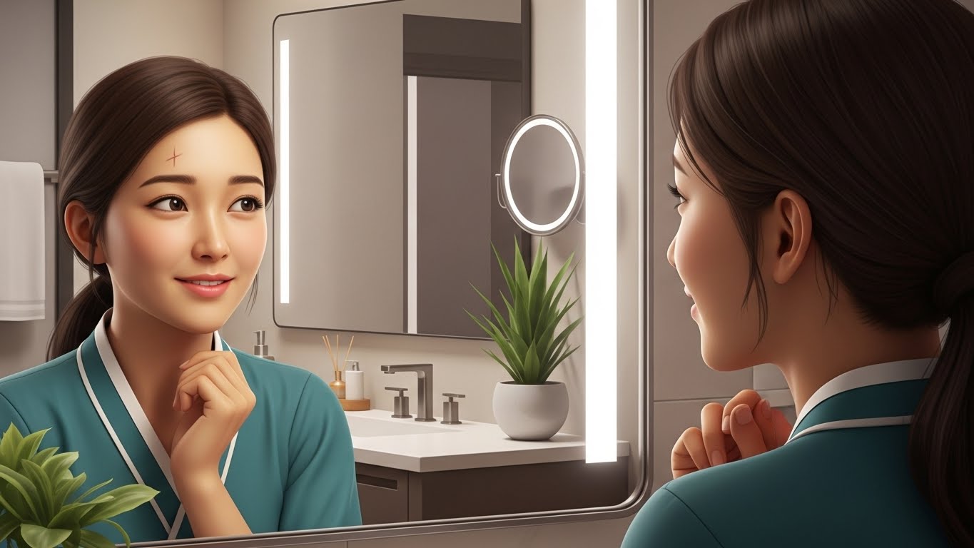 미간여드름흉터, 여드름패인흉터, 여드름흉터연고