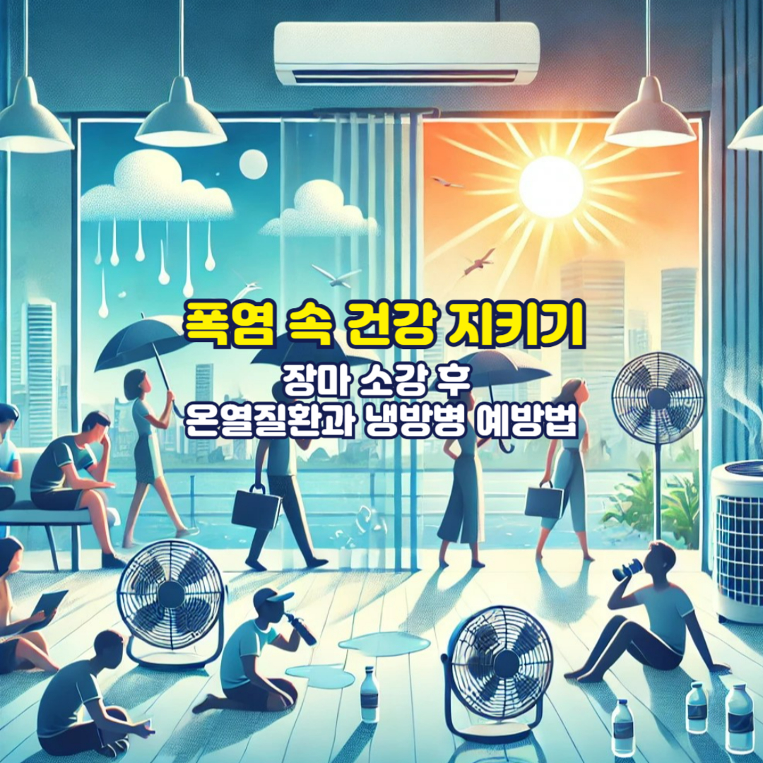 폭염 속 건강 지키기: 장마 소강 후 온열질환과 냉방병 예방법