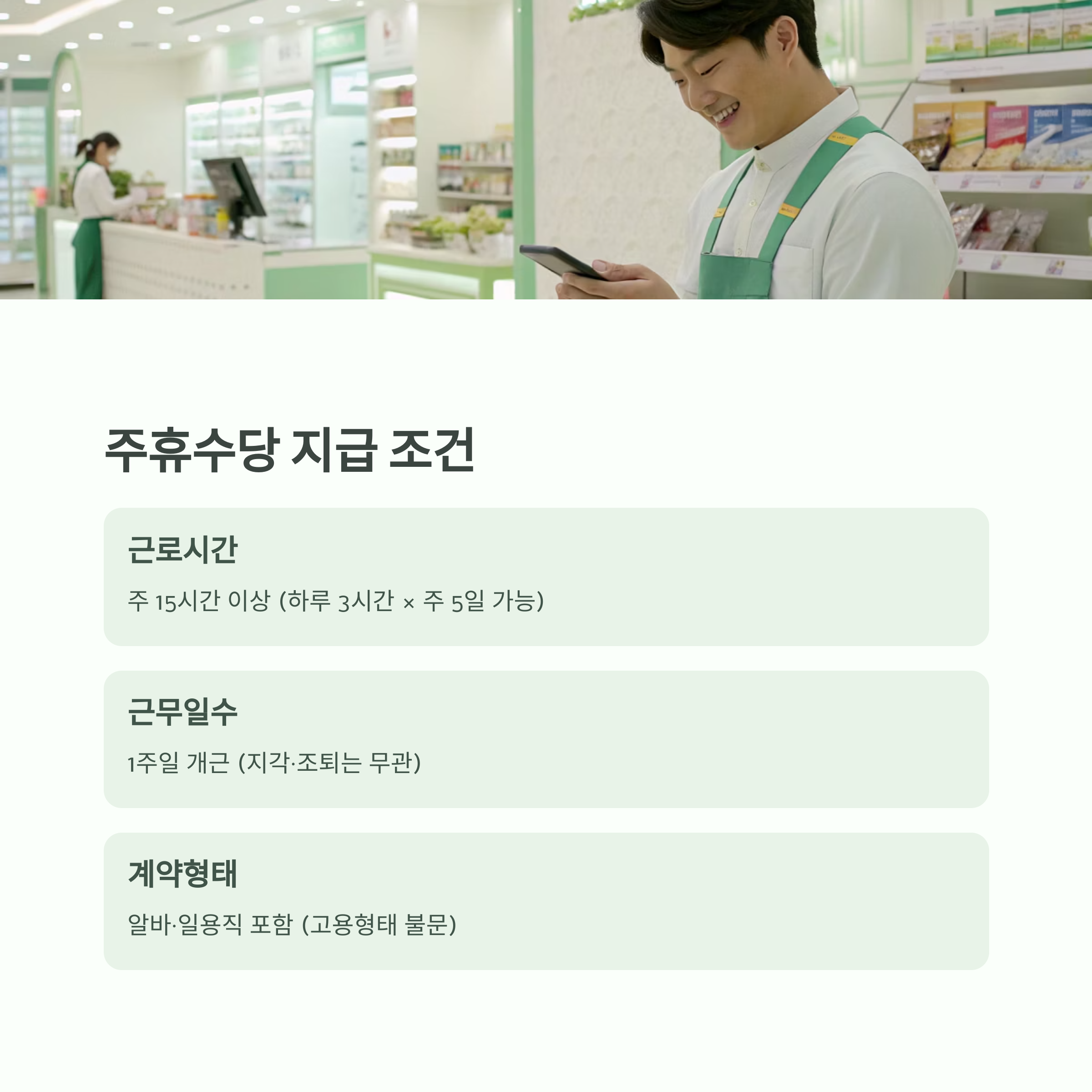 2025년 알바 주휴수당 계산법 총정리|일용직도 꼭 알아야 할 조건