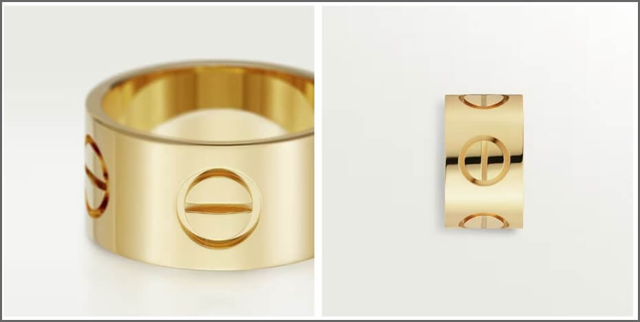 러브링 대크기 골드색