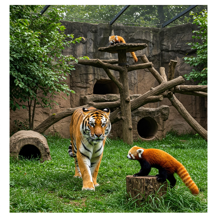동물원의 호랑이, 붉은 팬더 (Ailurus fulgens)