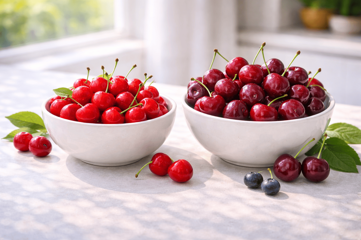 앵두 vs 체리 (영양, 효능, 차이점)