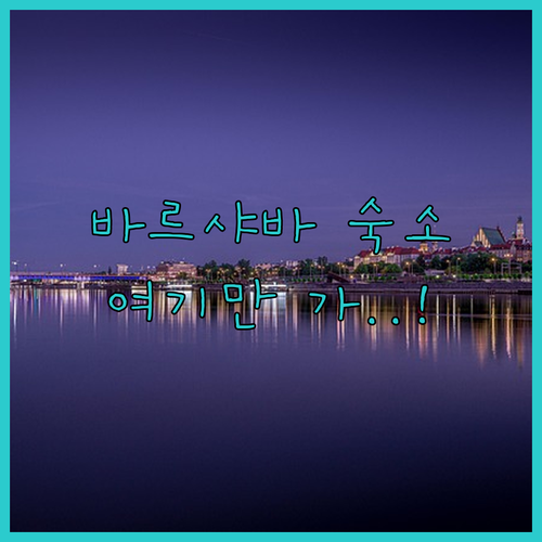 바르샤바 자유여행 숙소 추천 위치 좋..