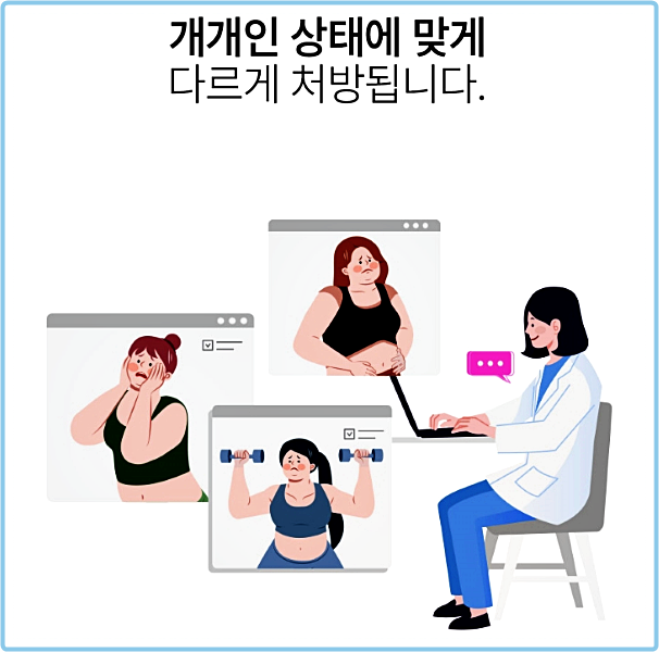 개인의 상태에 따라 다르게 처방