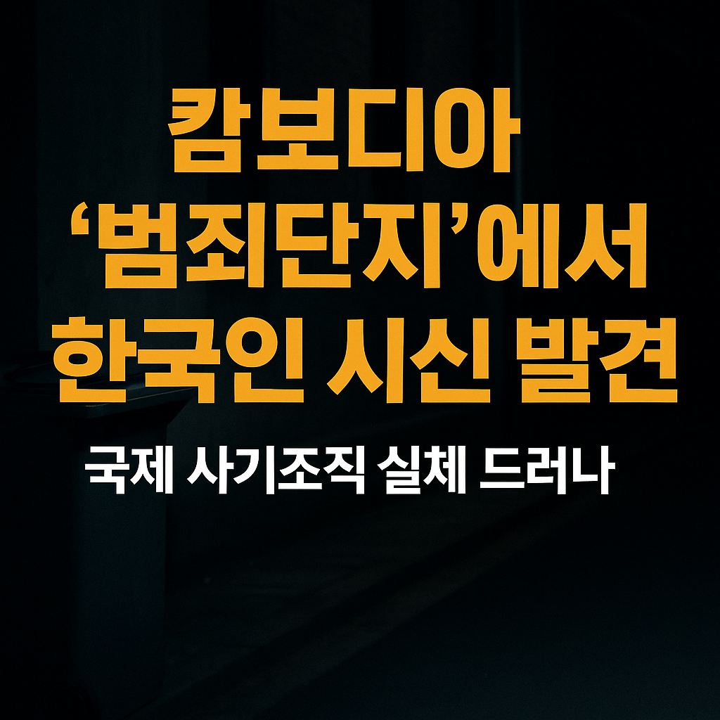 캄보디아 '범죄단지'에서 한국인 시신 발견