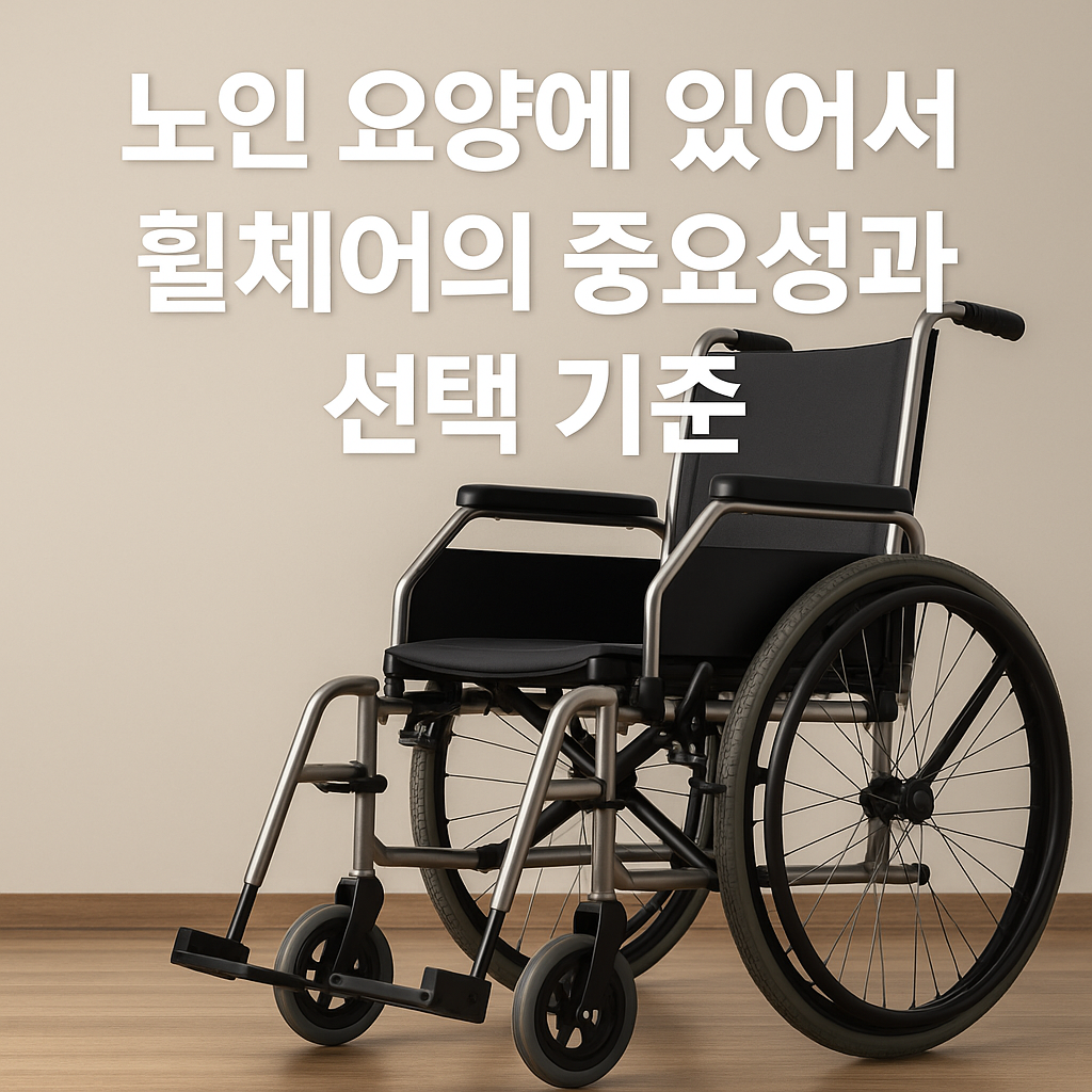 노인 요양에 있어서 휠체어의 중요성과 선택 기준 (2025년 최신 가이드)