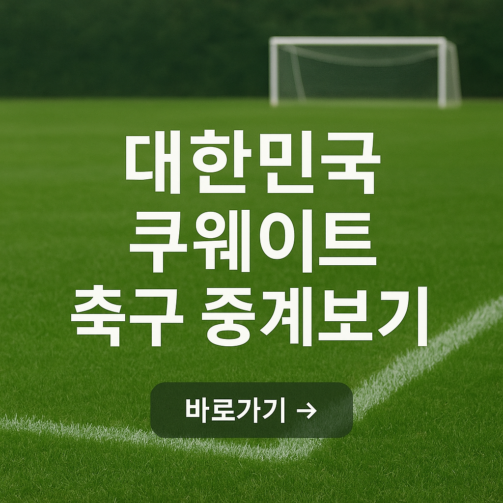 대한민국 VS 쿠웨이트 축구 중계보기