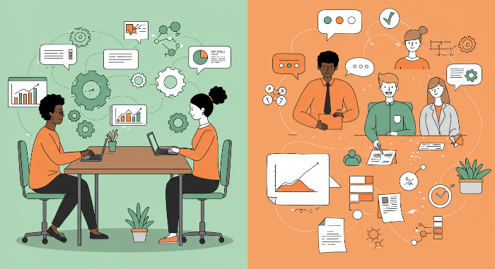 남자 여자 팀워크