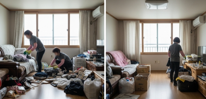 평창 고독사청소중