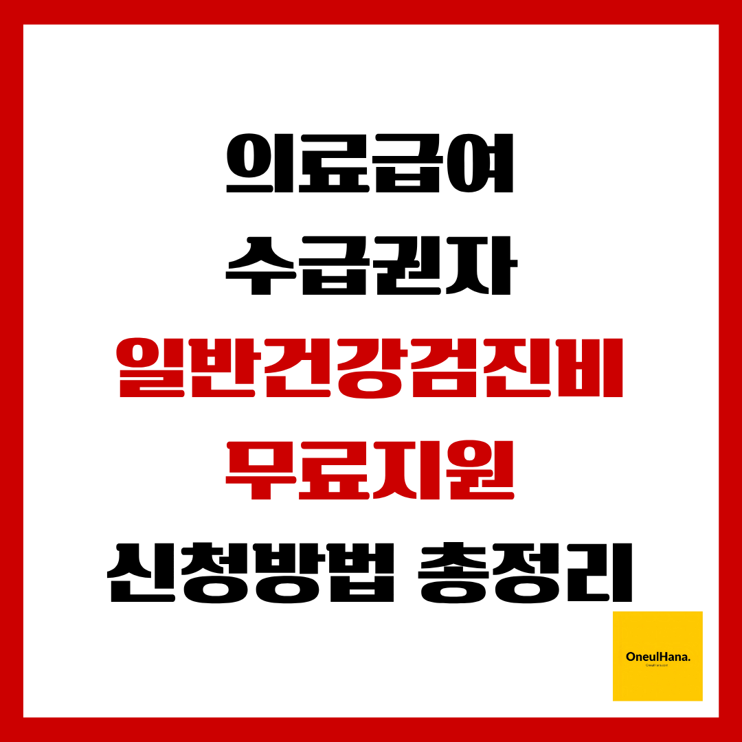 의료급여수급권자 일반건강검진비 지원