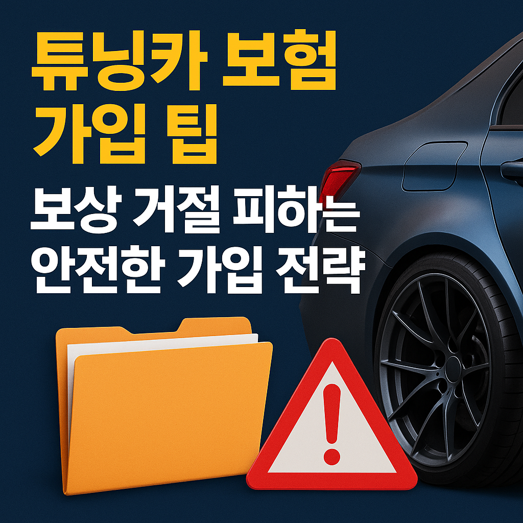 튜닝 자동차 보험