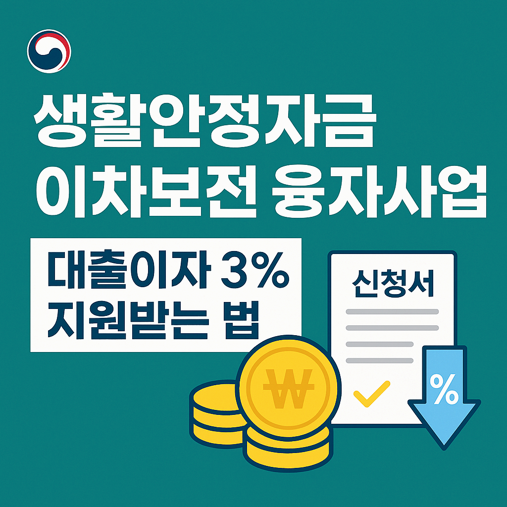 생활안정자금 이차보전 융자사업이란