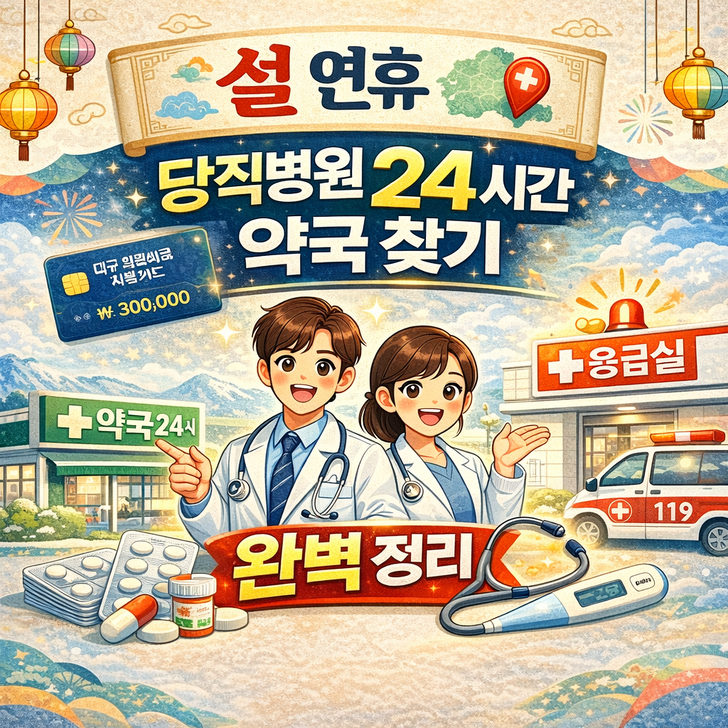 설 연휴 강원도 동해시 당직병원 24시간 약국 바로가기
