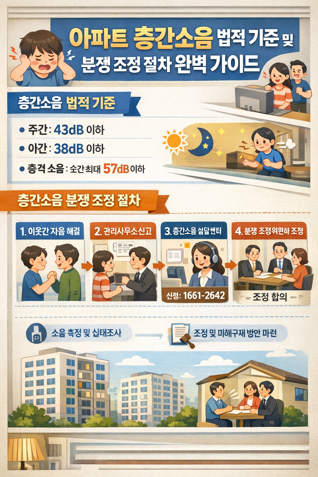 아파트 층간소음 법적기준 및 분쟁조정 절차 완벽 가이드