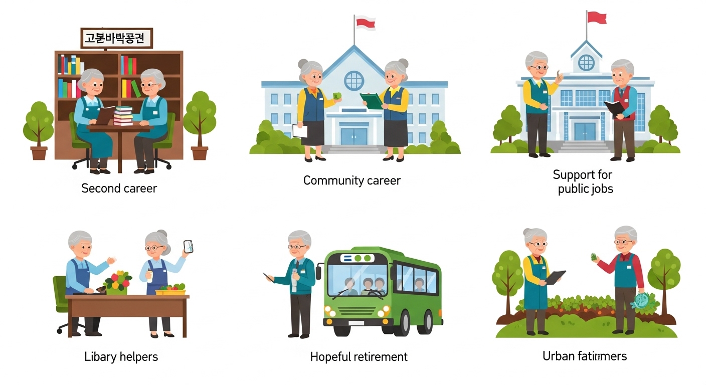 60대직업, 공공일자리, 시니어일자리, 중장년재취업, 실버일자리, 정부지원일자리, 자격증추천, 사회복지사, 동사무소일자리, 인생2막