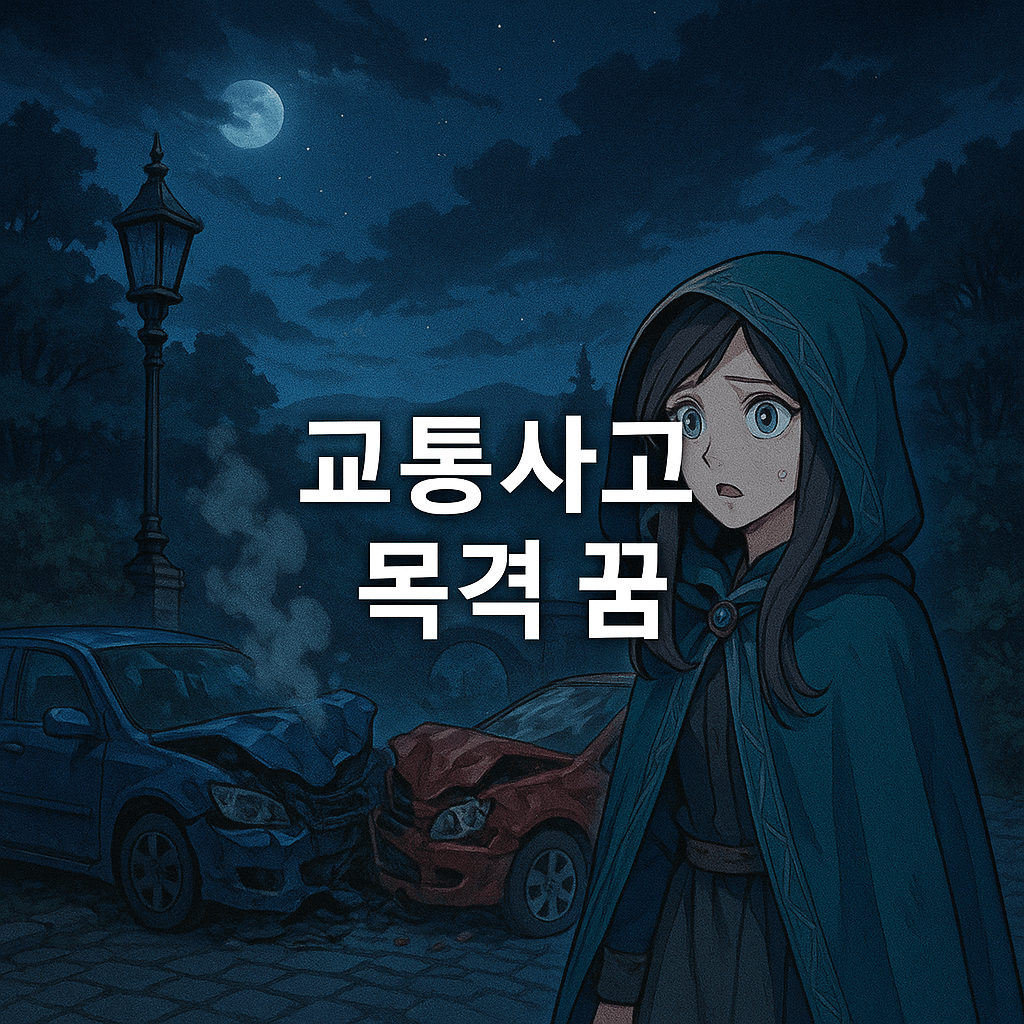 교통사고 목격 꿈 해몽