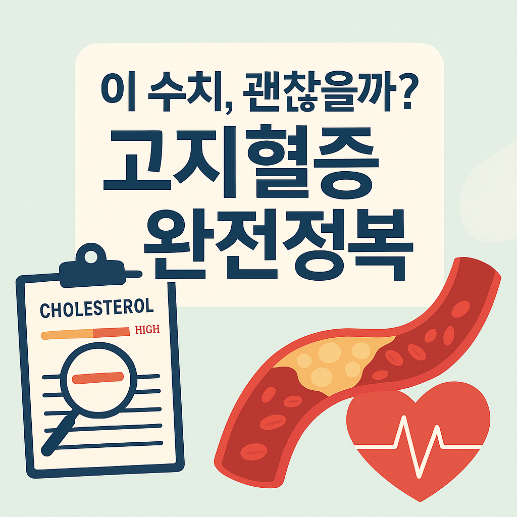 고지혈증 원인과 증상, 예방, 관리방법, 치료