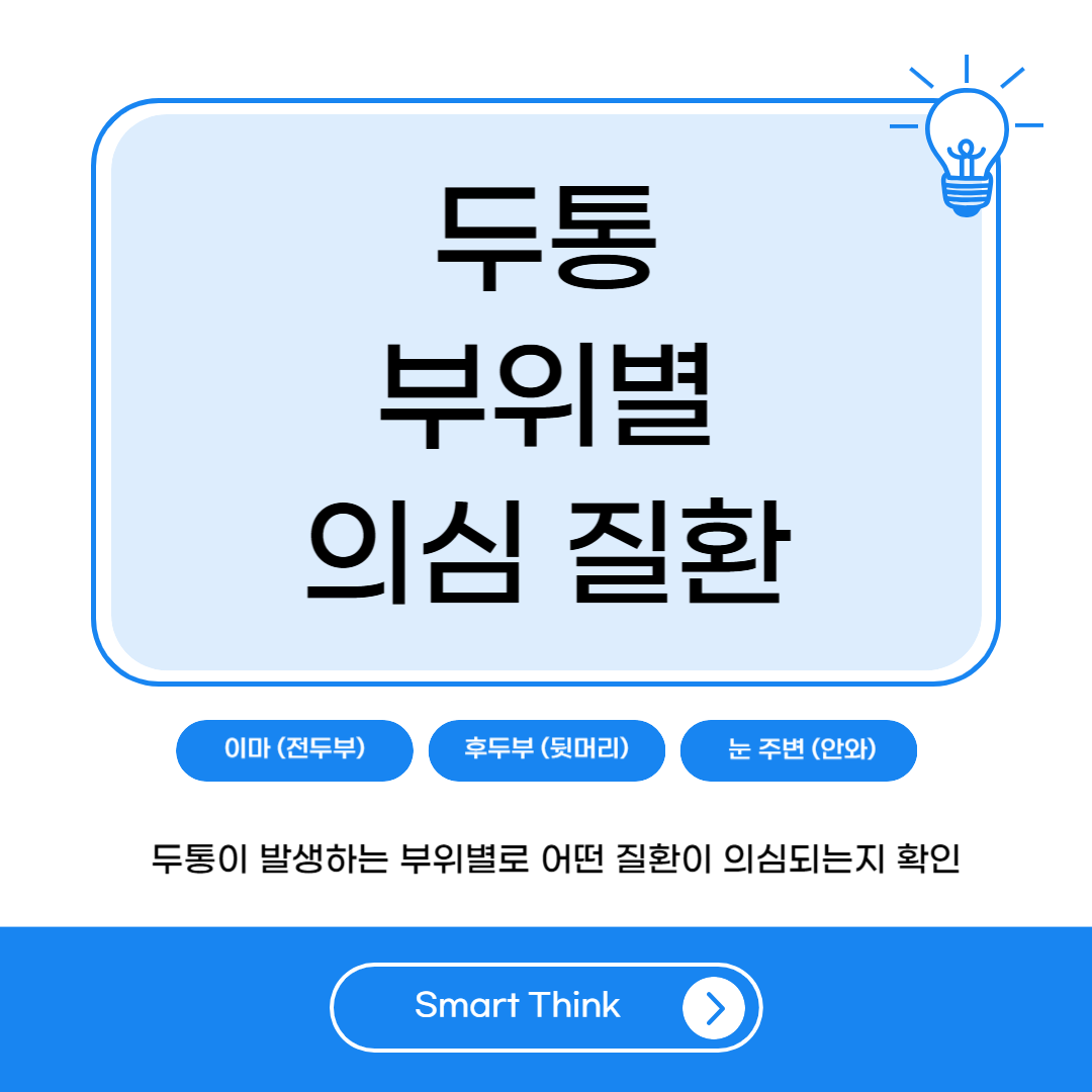두통 부위별 의심 질환 – 원인과 대처법 총정리