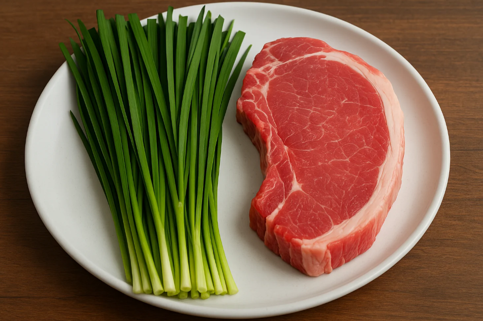 면역력 상승 : 부추 + 돼지고기가 환상의 궁합