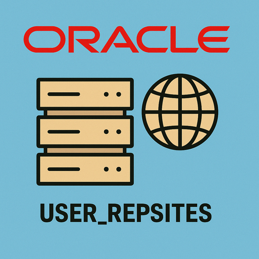 USER_REPSITES 완전 해설 : 복제 그룹 내 사이트 구조를 이해하는 핵심 뷰